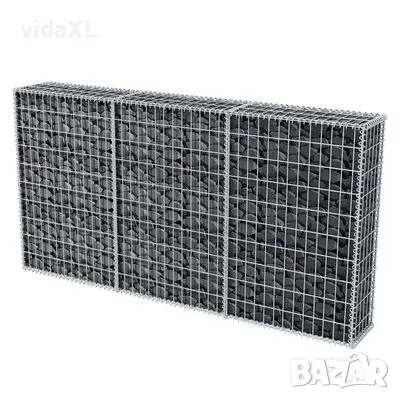 vidaXL Габионна кошница, поцинкована стомана, 200x30x100 см(SKU:142548), снимка 4 - Други - 48987314