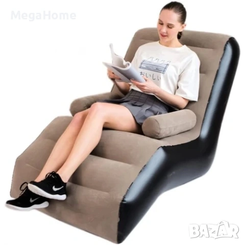 Надуваемо Кресло тип Шезлонг за почивка и релаксация, до 150 кг, снимка 7 - Дивани и мека мебел - 53491782