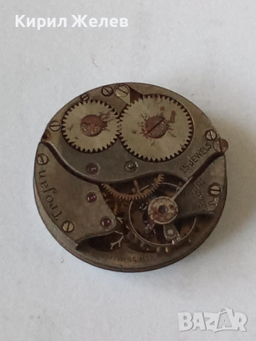 Механизъм с циферблат от стар ръчен часовник 51397, снимка 4 - Мъжки - 52252942