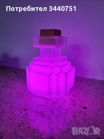 Minecraft Светеща Бутилка с Отвара , снимка 5 - Играчки за стая - 53723092