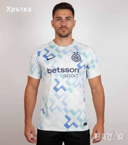 Nike FC Inter - Оригинална мъжка футболна тениска размер S