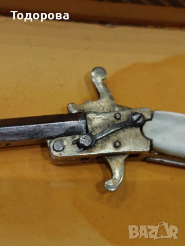 Миниатюра на Много рядка белгийска пушка със седефен приклад, снимка 17 - Антикварни и старинни предмети - 53607658