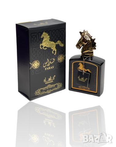 Оигинален арабски мъжки парфюм FARAS by MANASIK EAU DE PARFUM 100ML, снимка 1 - Мъжки парфюми - 46097569