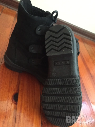 Bronx оригинални дамски боти от естествена кожа и велур 38, снимка 9 - Дамски боти - 53243500