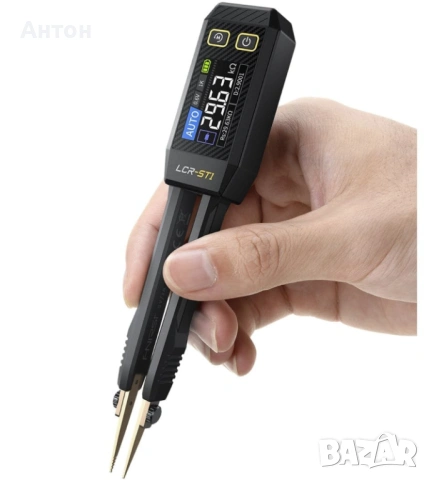 Измервателни пинсети Fnirsi LCR-ST1 smart LCR SMD tweezers, снимка 2 - Друга електроника - 53051771
