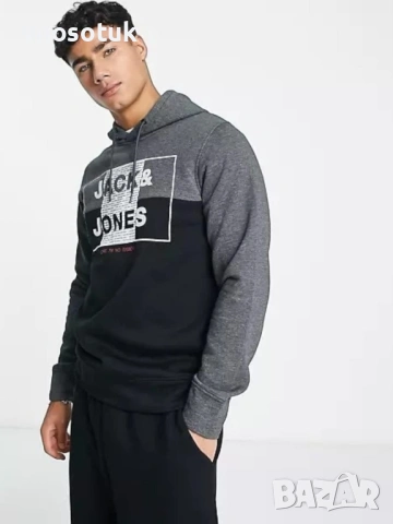 Мъжки суичер  Jack & Jones размер M,L, снимка 3 - Суичъри - 54188457