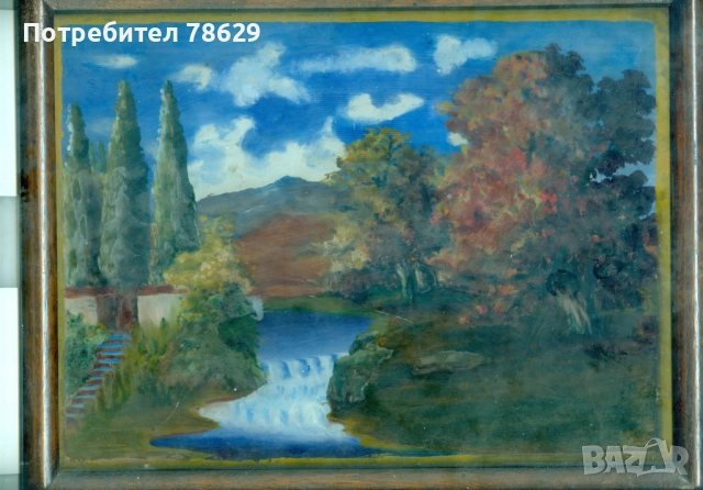 пейзаж - маслени бои, в рамка