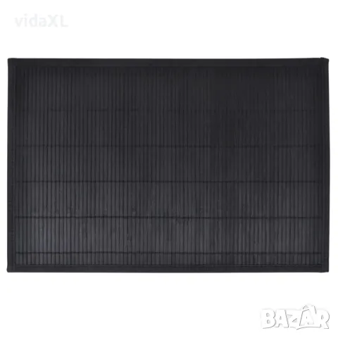 Bamboo Placemats 30 x 45 cm Black(SKU:242109), снимка 1 - Други стоки за дома - 49343953