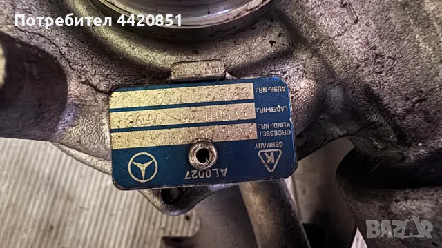 Турбо компресор за Mercedes C200 - 53039707000  / A6400901580, снимка 2 - Части - 50239596