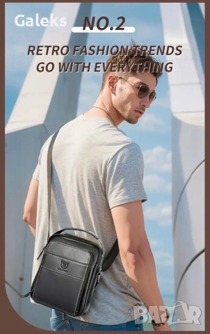 Универсална и Стилна бизнес чанта Bullcaptain* / Черна естествена кожа!, снимка 10 - Чанти - 51618017