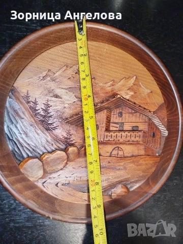 Дървено пано за Стена с релефна ръчна дърворезба.  От Белгия, винтидж изработка (70–80-те години)., снимка 8 - Антикварни и старинни предмети - 52862822