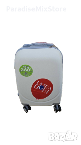 Куфар за ръчен багаж SUPER LIGHT 55x36x22: "360 градуса колела , тежи 1.5кг.Твърдо покритие”” , снимка 7 - Куфари - 45061525