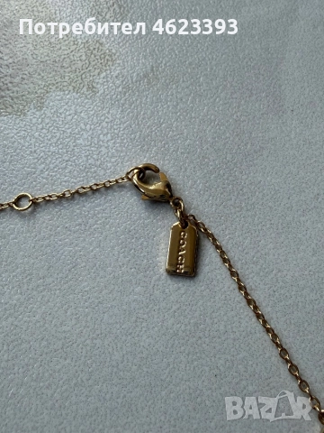 Златен гердан Coach, снимка 4 - Колиета, медальони, синджири - 52429037