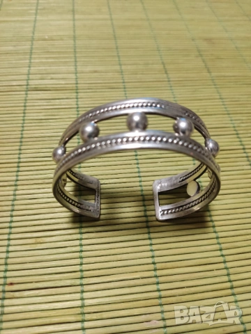 ПРОМО: 2 масивни сребърни ръчно изработени гривни+подарък кутия за бижута, снимка 6 - Гривни - 53156414