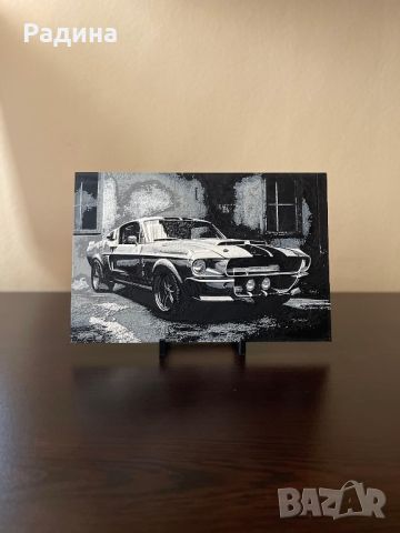 Релефна картина Ford Mustang “Eleanor” , снимка 2 - Картини - 46391896