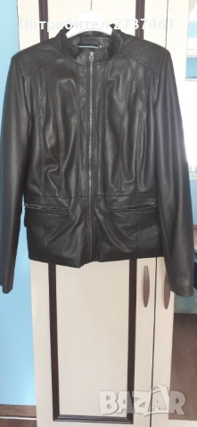 Кожено яке, снимка 5 - Якета - 54225753