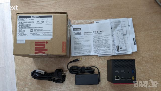 Безжична докинг станция Lenovo ThinkPad WiGig Dock 40A6 + Гаранция 24м, снимка 3 - Лаптоп аксесоари - 45316809
