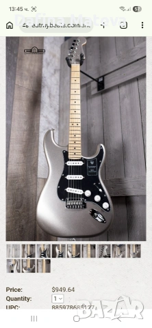 fender 75th anniversary stratocaster, снимка 3 - Китари - 54260198