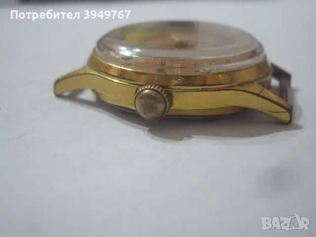 Стар позлатен мъжки часовник., снимка 3 - Антикварни и старинни предмети - 49815952