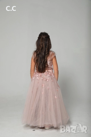 Детска елегантна рокля 6-8 години, снимка 4 - Детски рокли и поли - 52392346