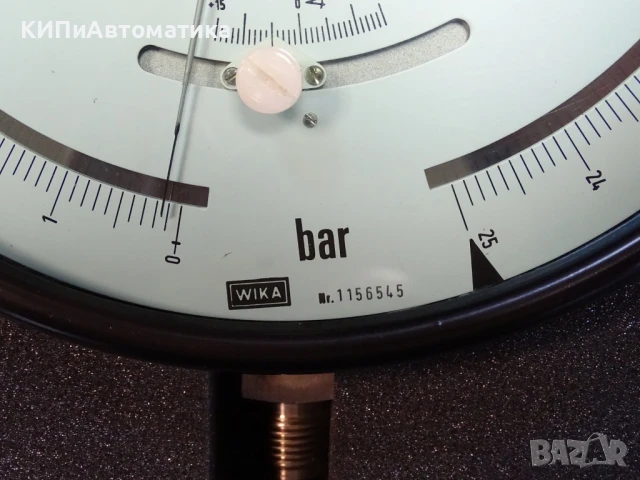 образцов манометър WIKA 341.11.250 (0-25)Bar precision test pressure gauge, снимка 5 - Резервни части за машини - 50505230