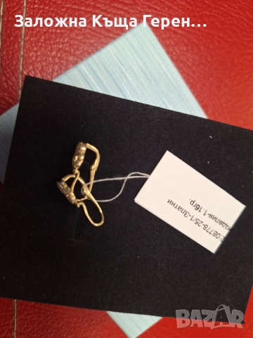 Златни обеци 1,16гр, снимка 2 - Обеци - 52520636