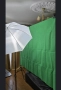 Green screen зелен + черен екран с осветление, снимка 1