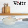 Тиган с капак Voltz Nice , Дълбок, Кован алуминий, Мраморно покр., Индукция, Кремав меланж, снимка 2
