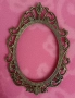 Антикварна, Стара месингова рамка Барок. , снимка 6