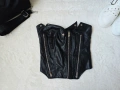 Дамски кожен корсет бюстие топ, снимка 5