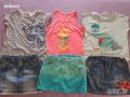 Летни дрешки полички с тениски, снимка 1 - Детски рокли и поли - 45926506