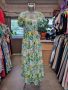 Женствена дълга рокля с лимони, снимка 4