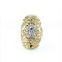 Златен дамски пръстен 3,06гр. размер:63 14кр. проба:585 модел:23537-1, снимка 1 - Пръстени - 45408222