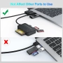 USB 3.0, FEMORO четец за карти с памет 4 в 1, едновременно четене, SD, Micro SD, TF, MS CF, Compact , снимка 6