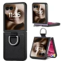 Motorola Razr 60 Ultra 5G Удароустойчив Litchi Texture/ Ring Holder Калъф и Протектор, снимка 1