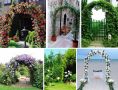 Градинска пергола арка за увивни растения, рози, цветя, сватбена арка