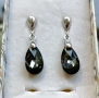 Комплект обеци с камъни Сваровски Swarovski, снимка 2