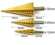 Комплект от стоманени стъпкови свредла, три броя, снимка 3