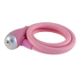 Заключващо устройство за велосипед с ключ WAG PINK 120см/12mm, Силикон, снимка 2