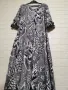 ДЪЛГА СТРАХОТНА ЧЕРНО БЯЛА РОКЛЯ 2XL-3XL, снимка 2