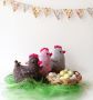 Великденска декорация, плетени кокошки, играчки ръчна изработка , снимка 2