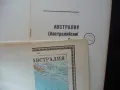 Австралия карта атлас географска градове континент аборигени Сидни, снимка 2