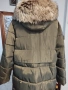 ДАМСКО ЗИМНО яке с качулко, цвят зелен, снимка 4