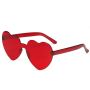 Водоустойчиви дамски очила подходящи за плаж и стъкла във формата на сърца : Цвят > Червен, снимка 5
