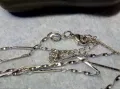 НЕЖНО ПОСРЕБРЕНО БРОНЗОВО КОЛИЕ с ПЕЧАТ 925 ФИНА БИЖУТЕРСКА ВИНТИДЖ АРТ ИЗРАБОТКА 44805, снимка 5