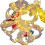 Лампички за коледа SIKS, тип светеща завеса, 5 светещи ринга и 5 LED елхи, с различни фигури , снимка 9