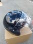 Шлем, каска за мотор скутер мотопед с визьор SAFE сива, черна,, снимка 2