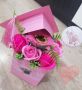 Кутии със сапунени цветя , снимка 1 - Декорация за дома - 46049824