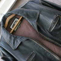 Марково мъжко яке, естественна кожа - New Port, снимка 5 - Якета - 45058738