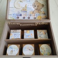 Дървена кутия за бебешки съкровища , снимка 6 - Други - 42688545
